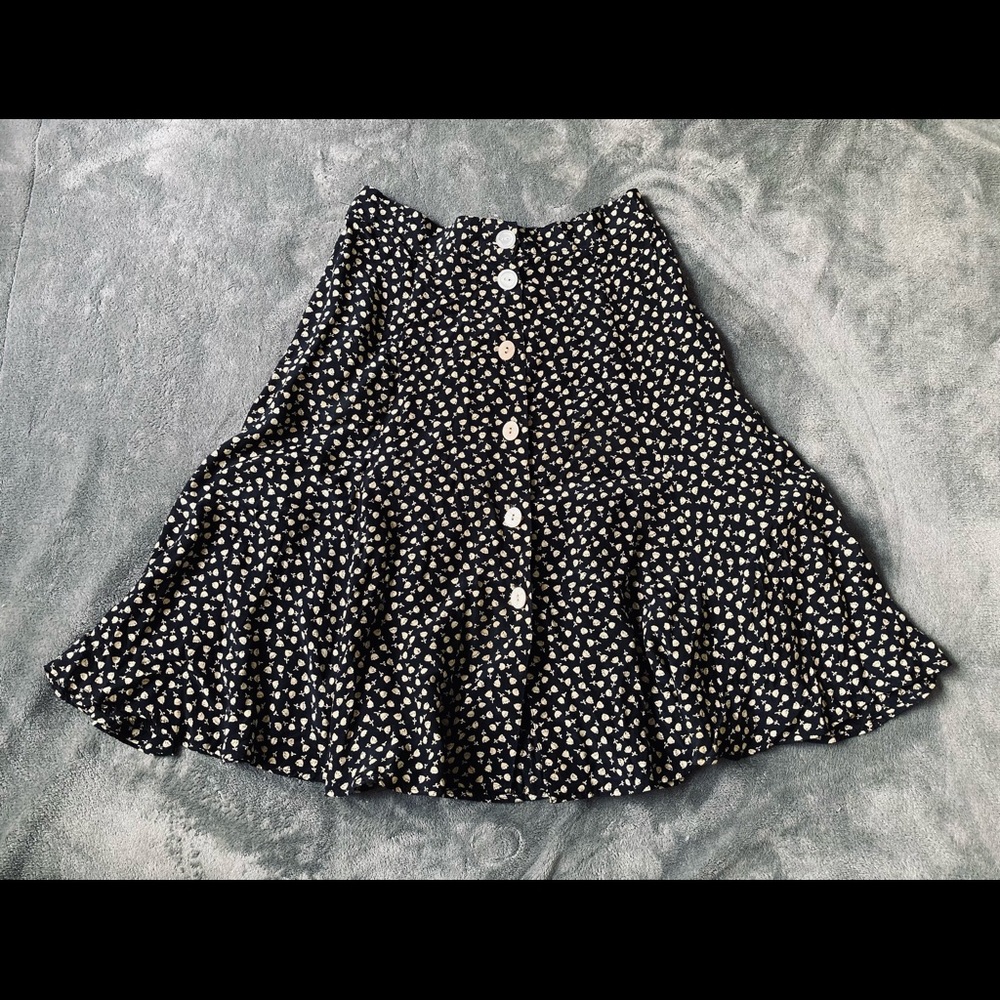 Button-Front Skirt